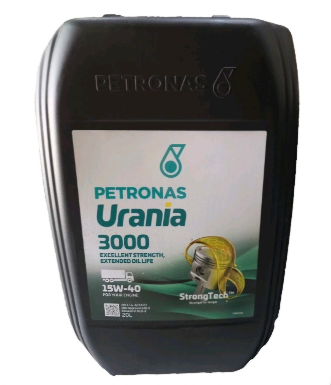 OLIO MOTORE PETRONAS URANIA 3000 15W40 20LT VEICOLI INDUSTRIALI AGRICOLI ACEA E-7 API CI-4 SPECIFICO IVECO STRALIS TRAKKER EUROCARGO TECTOR [ LD7 ]