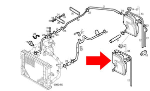 9073711 AM SERBATOIO ACQUA RADIATORE IVECO 50,9 65.10 65.12 79.10 79.12 79.14 109.14 GAMMA Z