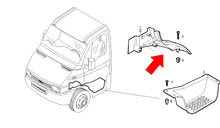Carica l'immagine nel visualizzatore di Gallery, 0643-0644 RIVESTIMENTO BATTICALCAGNO PORTA SINISTRA / DESTRA IN PLASTICA IVECO DAILY DAL 1999 AL2014 29L 35S 35C 50C 60C 65C 70C