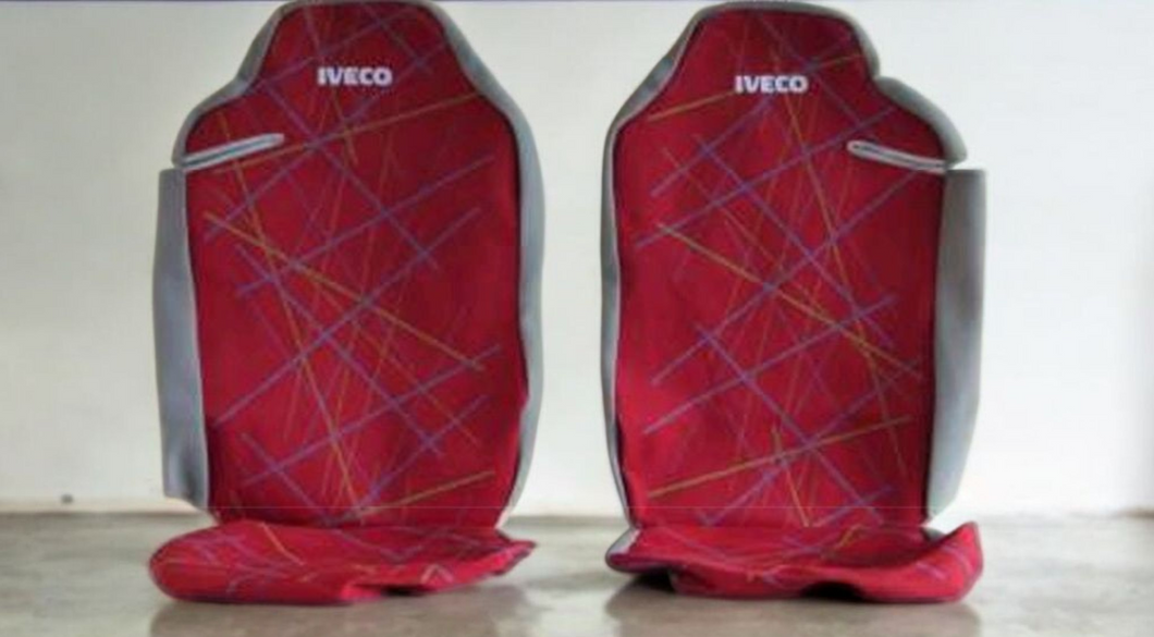 KIT DE FUNDAS PARA ASIENTOS DE CONDUCTOR Y PASAJERO PARA IVECO STRALIS Y AT TRAKKER DE 2003 A 2007
