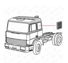 Carica l&#39;immagine nel visualizzatore di Gallery, 11 PANNELLO OSCURANTE SINISTRO / DESTRO IVECO TURBOTECH 190-26 190-30 190-36