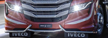 Carica l'immagine nel visualizzatore di Gallery, KIT 2 PARASPRUZZI ANTERIORI LOGO IVECO STRALIS TRAKKER EUROCARGO 190 TURBOSTAR EUROSTAR EUROTECH S-WAY T-WAY X-WAY 62X17 CM