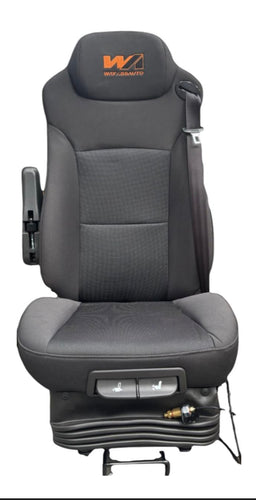 500VV SEDILE CONDUCENTE PNEUMATICO RISCALDATO VENTILATO LOMBARE CON BRACCIOLO VOLVO TRUCKS FE FL FM FMX FH FH10 FH12 VERSION I II III IV
