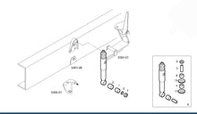 Carica l'immagine nel visualizzatore di Gallery, 99465084 AMMORTIZZATORE TELAIO ANTERIORE IVECO EUROCARGO 100E 120E 140E RESTYLING Tector