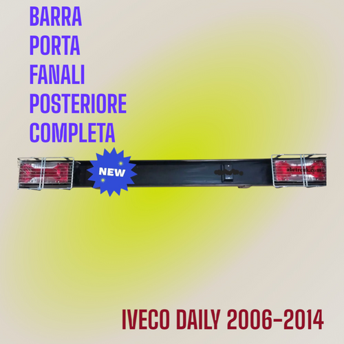 BARRA TRAVERSA PARAINCASTRO CON FANALI POSTERIORI LUCI TARGA GRIGLIE PROTEZIONE IVECO DAILY DAL 2006