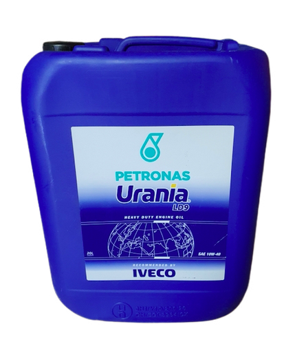 OLIO MOTORE URANIA PETRONAS LD9 ORIGINALE IVECO SAE 10W40 LATTA DA 20 LT. STRALIS TRAKKER EURO 6 EUROCARGO TECTOR ASTRA HD