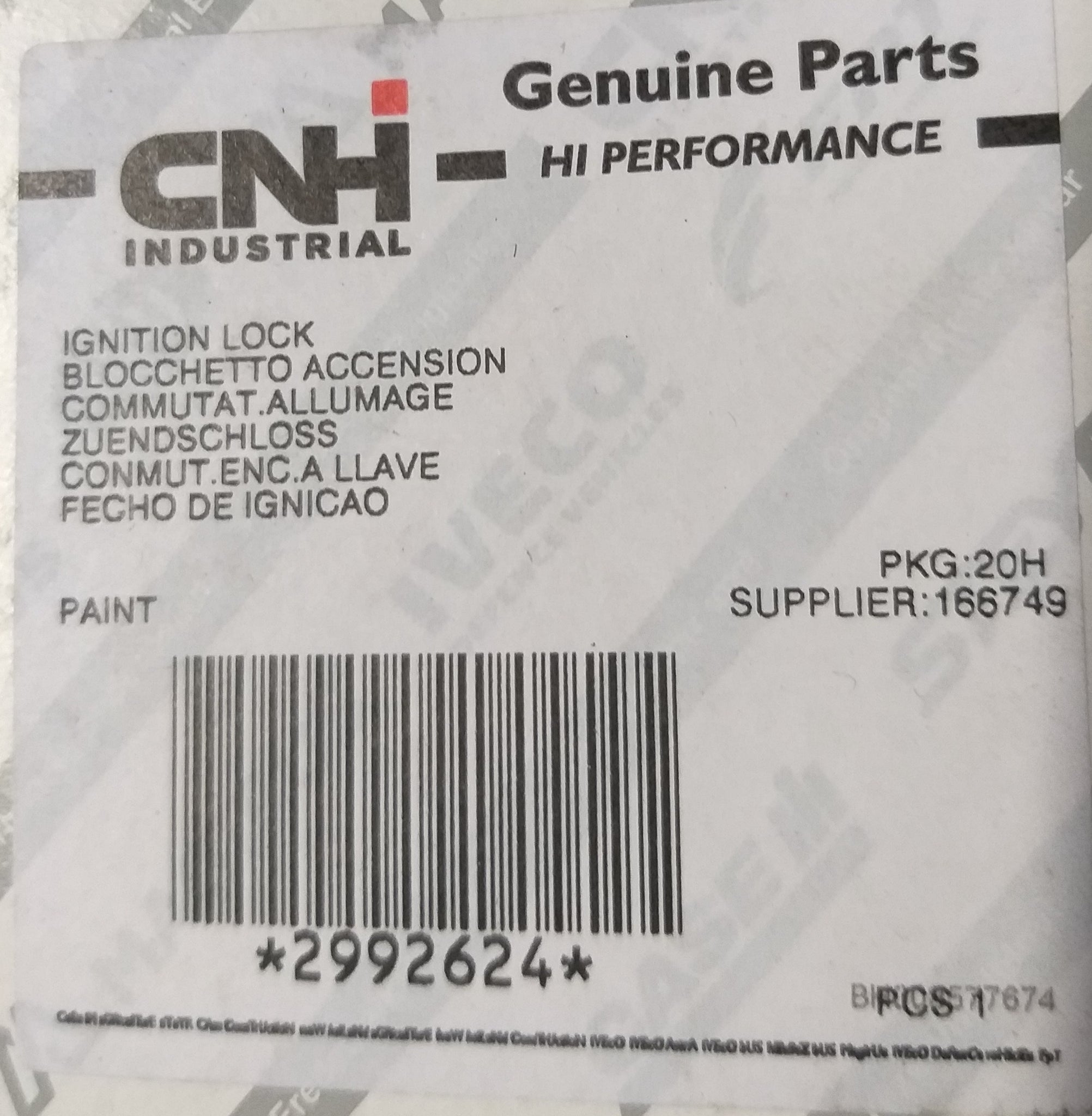 2992624 BLOCCHETTO AVVIAMENTO ACCENSIONE BLOCCASTERZO IVECO STRALIS TR ...