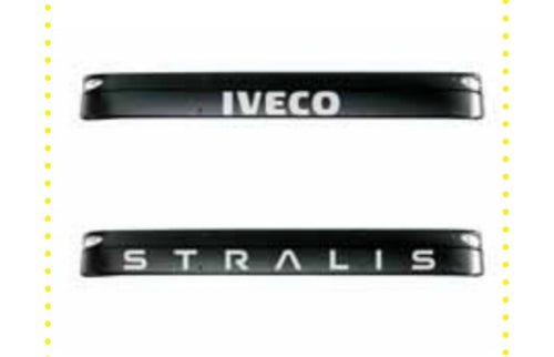 SIGLA ADESIVA SU VISIERA PARASOLE IVECO - STRALIS TRAKKER