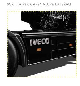 SIGLA IVECO SATINATA PER MINIGONNE LATERALI IVECO STRALIS Tutti