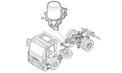 504288701 ESSICCATORE COMPLETO IVECO EUROCARGO 75E18 80E18 100E18 120E18 130E18