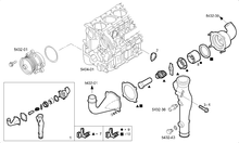 Carica l&#39;immagine nel visualizzatore di Gallery, 504263917 KIT CORPO TERMOSTATO IVECO STRALIS CURSOR TRAKKER EUROTECH EUROSTAR EUROTRAKKER