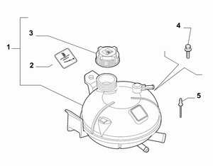 50544422 SERBATOIO ACQUA REFRIGERANTE ALFAROMEO GIULIETTA