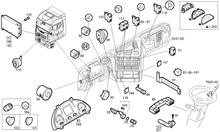 Carica l&#39;immagine nel visualizzatore di Gallery, 41221023 INTERRUTTORE LUCI IVECO STRALIS TRAKKER EUROCARGO