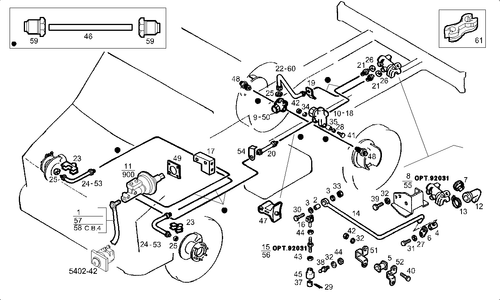 964011 SERVOFRENO IVECO NEW DAILY 35.8 35.10 1989 - 1996