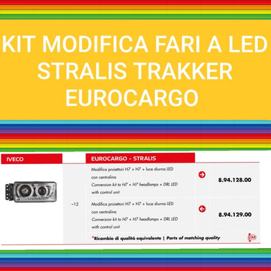 KIT MODIFICA FARI LED IVECO STRALIS TRAKKER EUROCARGO TECTOR