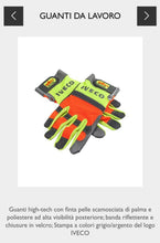 Carica l'immagine nel visualizzatore di Gallery, GUANTI DA LAVORO PERSONALIZZATI FLUO ORIGINALI IVECO