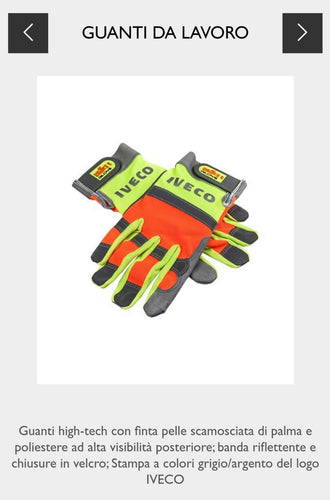 GUANTI DA LAVORO FLUO IVECO