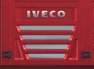 KIT SIGLA IVECO TUNING CON RIVESTIMENTI CROMATI ACCIAIO INOX POSTERIORE CABINA STRALIS AS S-WAY T-WAY X-WAY