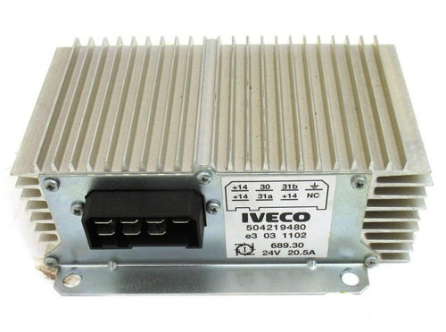 504219480 REGOLATORE DI TENSIONE 20,5 AMPERE IVECO EUROCARGO EUROSTAR EUROTECH STRALIS TRAKKER ASTRA HD