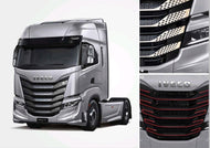 STYLING KIT IVECO S WAY CROMATO / SATINATO / INOX / NERO IN FIBRA OTTICA