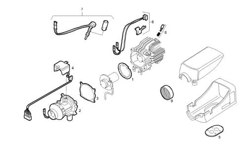 42540226 MOTORINO RISCALDATORE WEBASTO AIRTRONIC D2 24V IVECO STRALIS